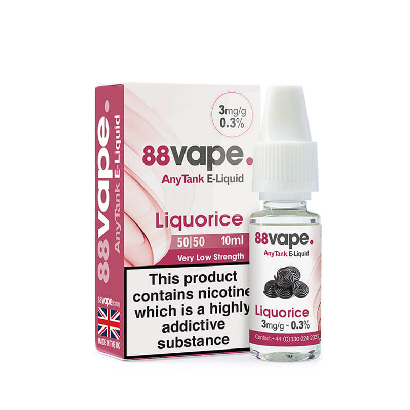 88Vape Any Tank Liquorice 10ml E-Liquid - Image 4