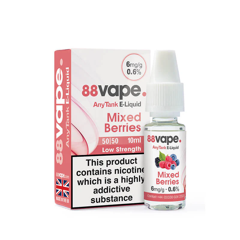 88Vape Any Tank Mixed Berries 10ml E-Liquid- 6mg