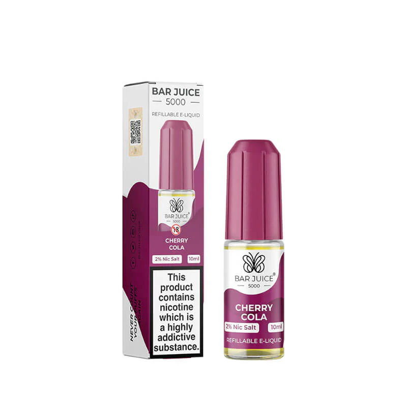 Bar Juice 5000 Cherry Cola 10ml Nic Salt E-Liquid - Image 2