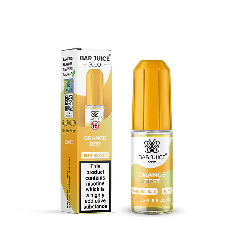 Bar Juice 5000 Orange Zest 10ml Nic Salt E-Liquid - Image 5