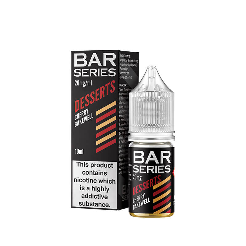 Bar Series Desserts Cherry Bakewell 10ml Nic Salt E-Liquid - Image 3
