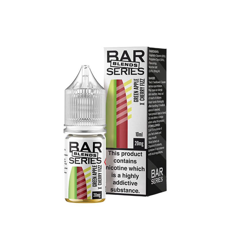 Bar Series Blends Cherry Fizz x Green Apple 10ml Nic Salt E-Liquid - Image 3