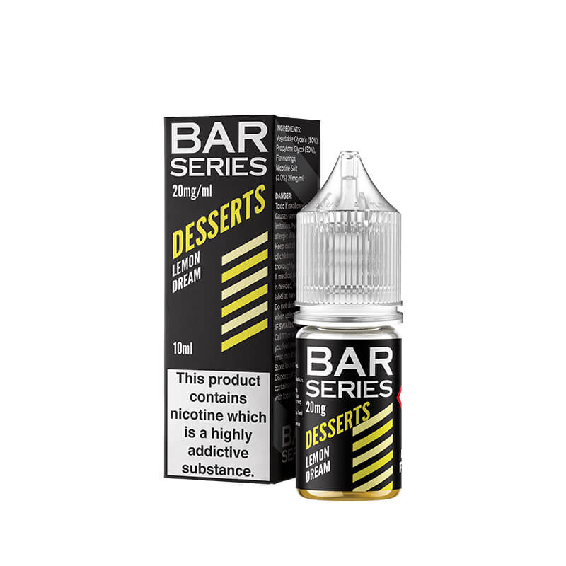 Bar Series Desserts Lemon Dream 10ml Nic Salt E-Liquid - Image 2