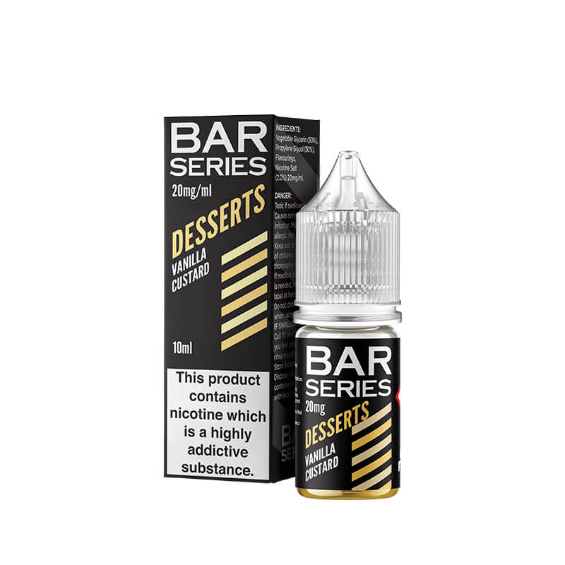 Bar Series Desserts Vanilla Custard 10ml Nic Salt E-Liquid - Image 3