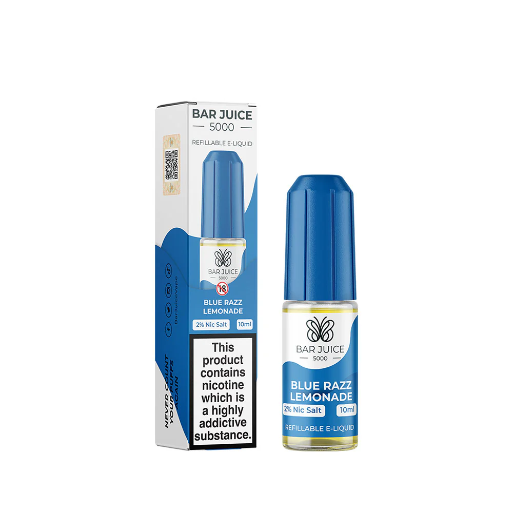 Bar Juice 5000 Blue Razz Lemonade 10ml Nic Salt E-Liquid - Image 3