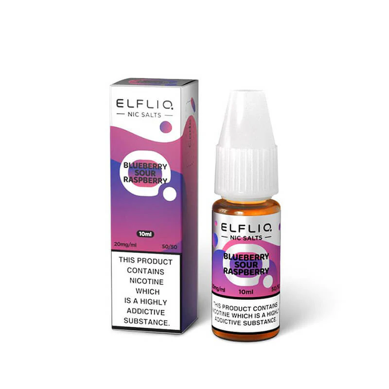 Elf Bar ElfLiq Blueberry Sour Raspberry Nic Salt E-Liquid - Image 3