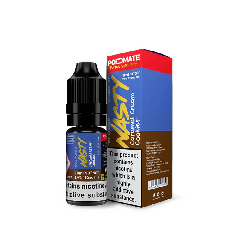Nasty Juice Podmate Caramel Cream Cookies 10ml E-Liquid - Image 3