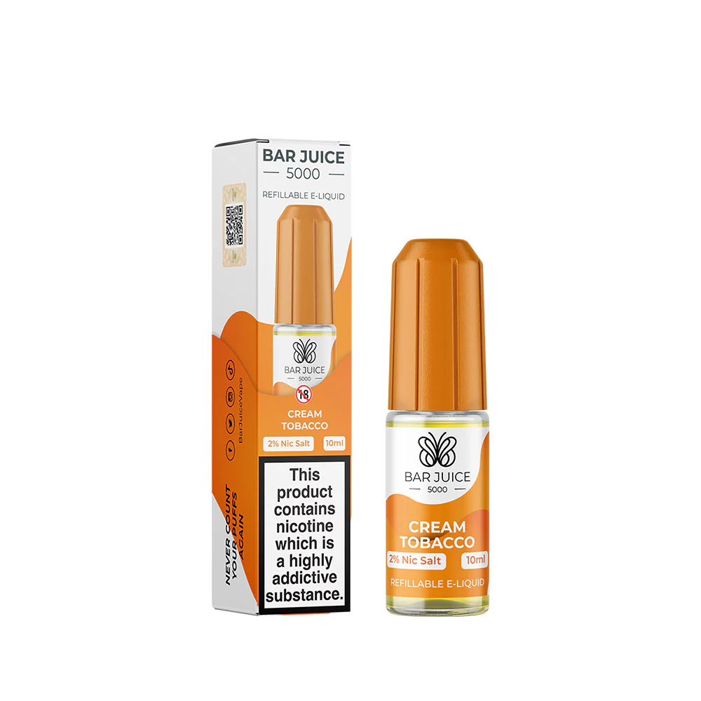 Bar Juice 5000 Cream Tobacco Nic Salt 10ml E-Liquid - Image 3