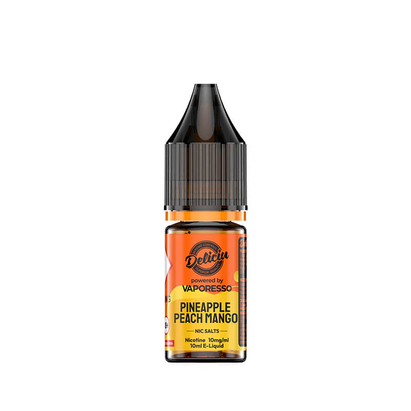 Deliciu V2 Pineapple Peach Mango 10ml Nic Salt E-Liquid by Vaporesso - Image 3