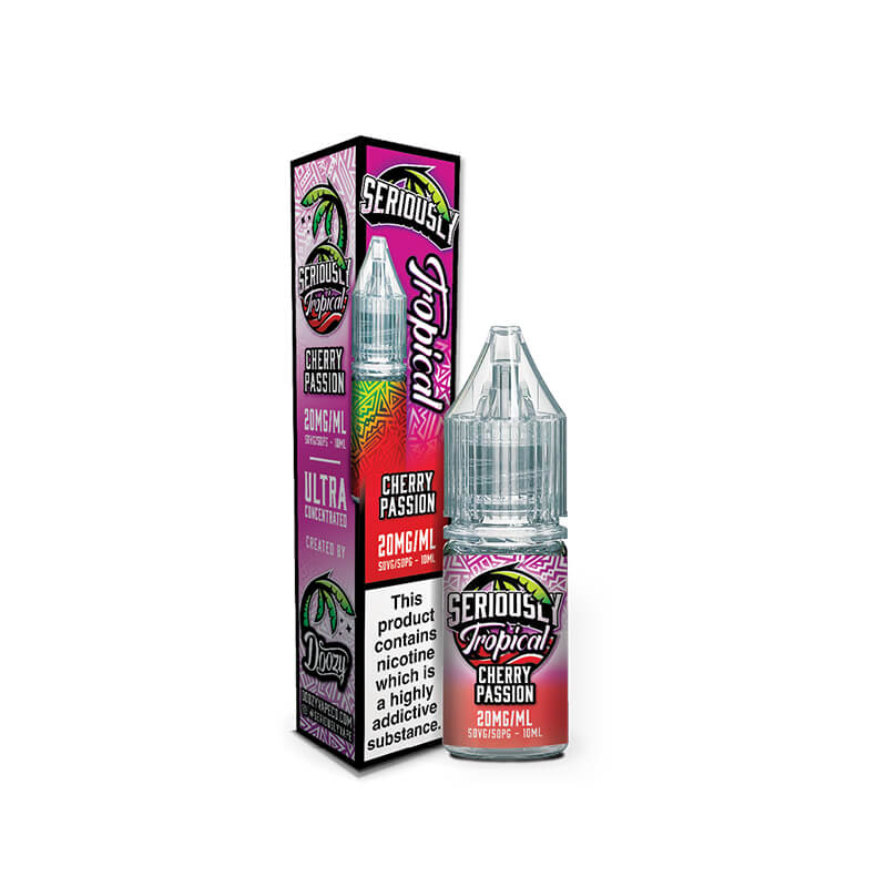 Doozy Vape Co Seriously Tropical Cherry Passion 10ml Nic Salt E-Liquid - Image 3