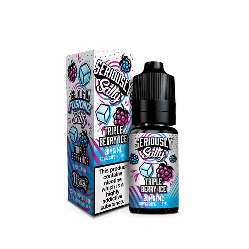 Doozy Vape Co Seriously Fusionz Salty Triple Berry Ice 10ml Nic Salt E-Liquid - Image 3