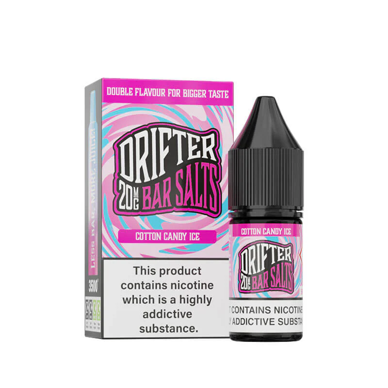 Drifter Bar Salts Cotton Candy Ice 10ml Nic Salt E-Liquid - Image 3