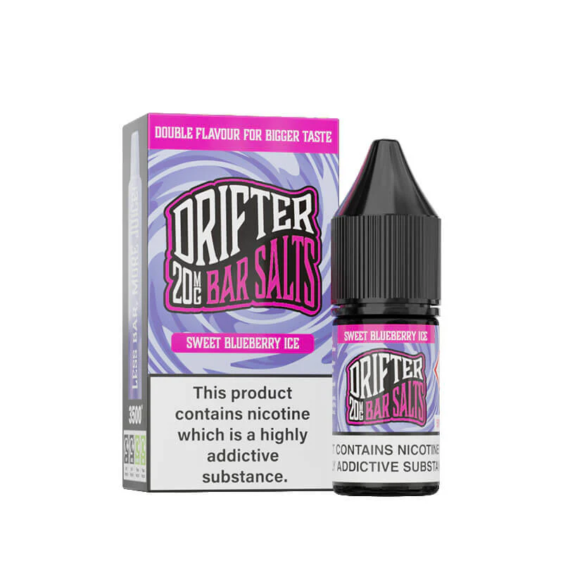 Drifter Bar Salts Sweet Blueberry Ice 10ml Nic Salt E-Liquid - Image 3