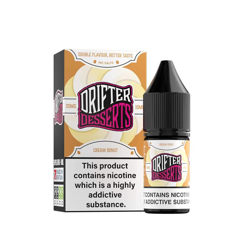 Drifter Desserts Cream Donut 10ml Nic Salt E-Liquid - Image 3