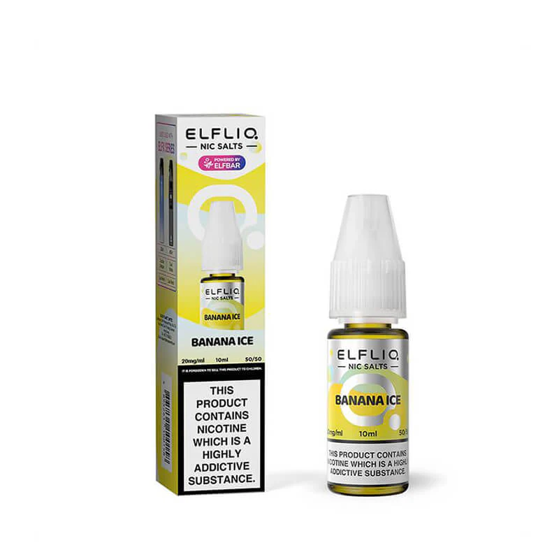 Elf Bar ElfLiq Banana Ice Nic Salt E-Liquid - Image 2
