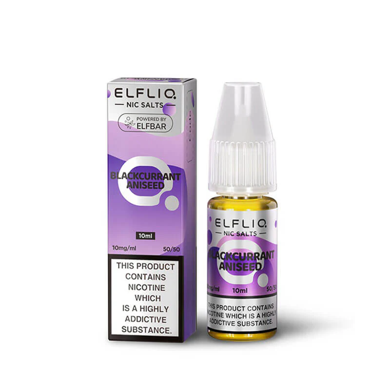 Elf Bar ElfLiq Blackcurrant Aniseed 10ml Nic Salt E-Liquid - Image 2