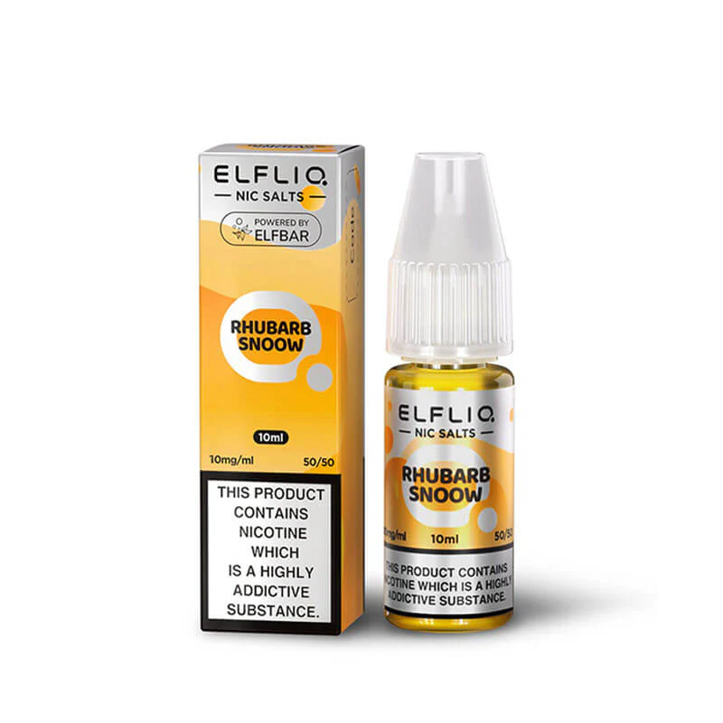 Elf Bar ElfLiq Rhubarb Snoow 10ml Nic Salt E-Liquid - Image 3