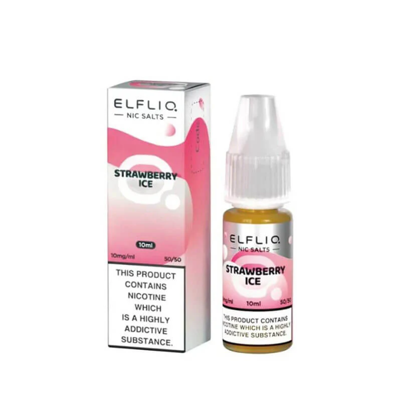 Elf Bar ElfLiq Strawberry Ice Nic Salt E-Liquid - Image 3