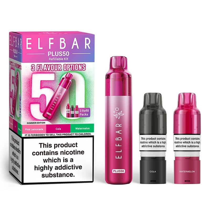 Elf Bar Plus 50 Prefilled Pod Vape Kits - Image 13
