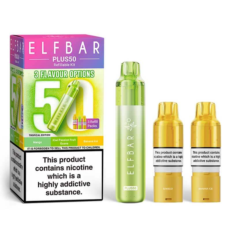 Elf Bar Plus 50 Prefilled Pod Vape Kits - Image 14