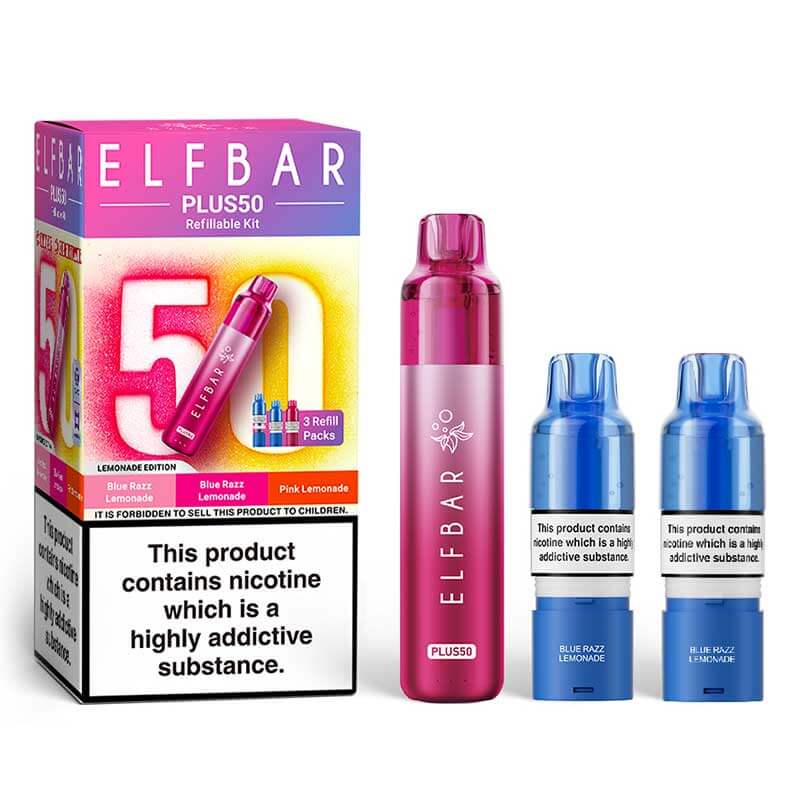 Elf Bar Plus 50 Prefilled Pod Vape Kits - Image 6
