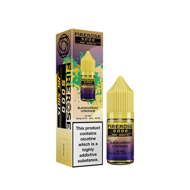 Elux Firerose 5000 Blackcurrant Lemonade 10ml Nic Salt E-Liquid - Image 3