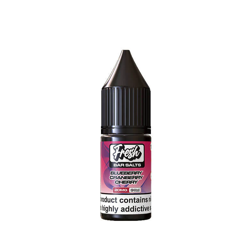 Fresh Bar Salts Blueberry Cranberry Cherry 10ml Nic Salt E-Liquid By Pukka Juice - Image 2