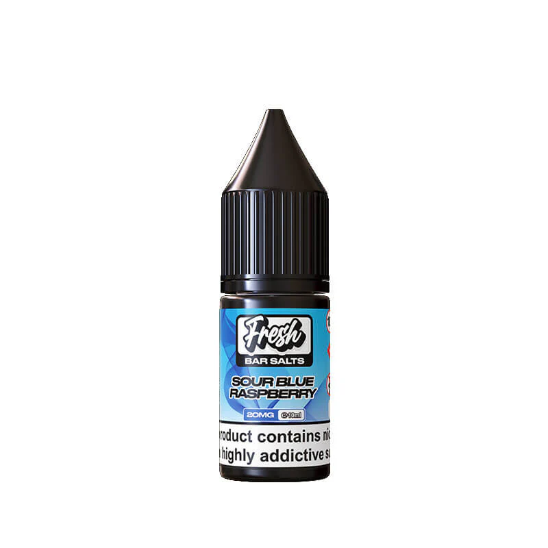 Fresh Bar Salts Sour Blue Raspberry 10ml Nic Salt E-Liquid By Pukka Juice - Image 2