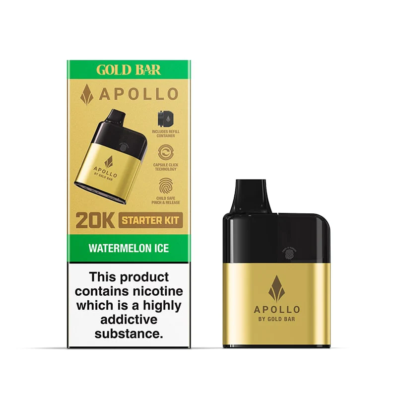 Gold Bar Apollo Prefilled Pod Vape Kit - Image 4