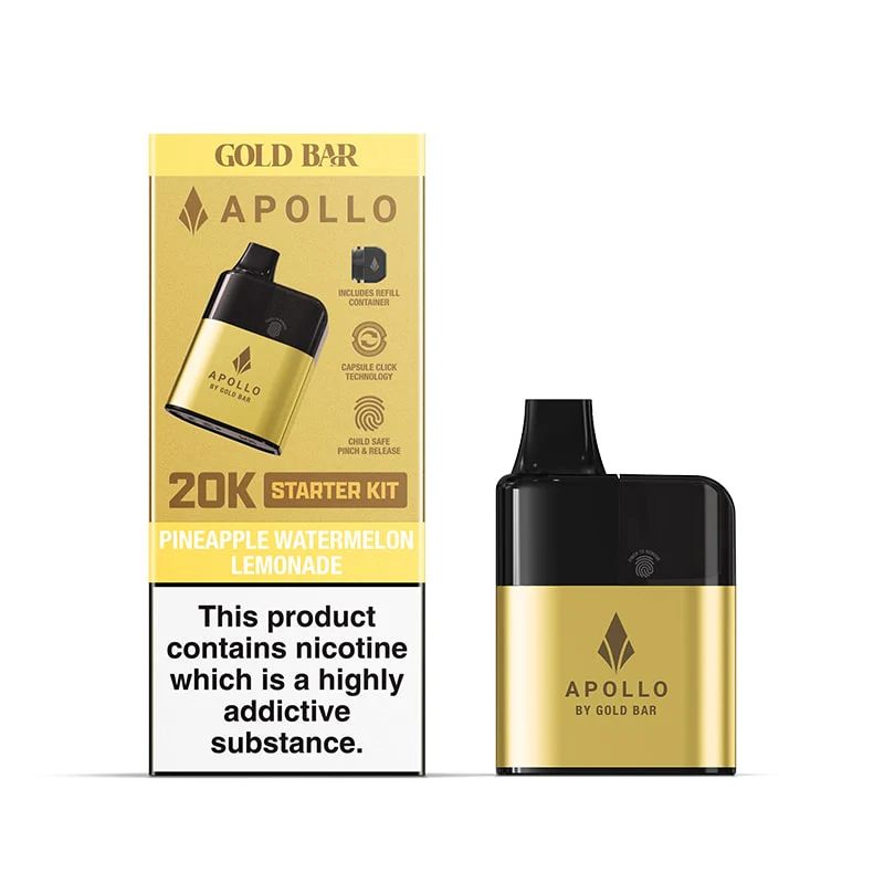 Gold Bar Apollo Prefilled Pod Vape Kit - Image 5