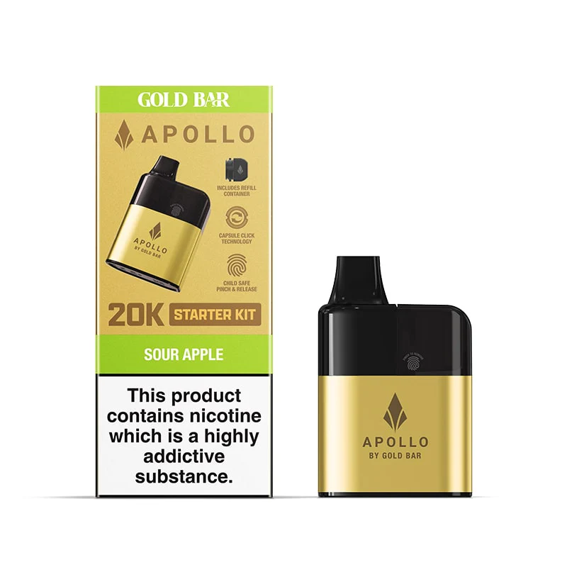 Gold Bar Apollo Prefilled Pod Vape Kit - Image 8