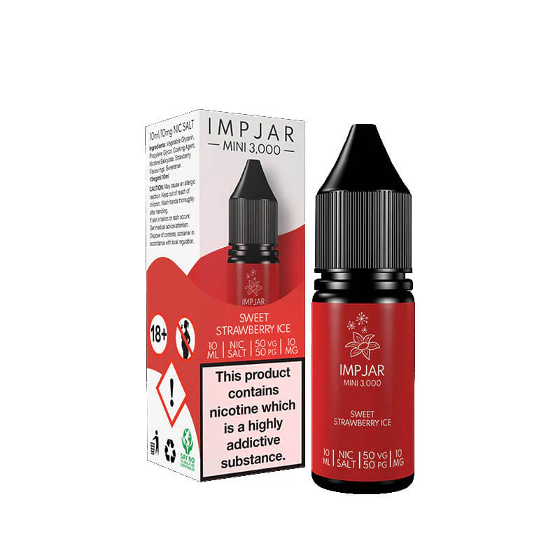 Imp Jar Sweet Strawberry Ice 10ml Nic Salt E-Liquid - Image 2
