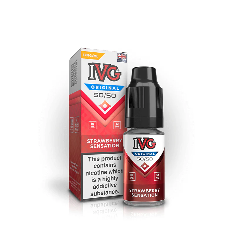 IVG Strawberry Sensation E-Liquid 50/50 - Image 3