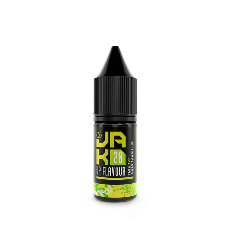 JAK'D Unreal 3 Pineapple Lemon & Lime 10ml Nic Salt E-Liquid - Image 4