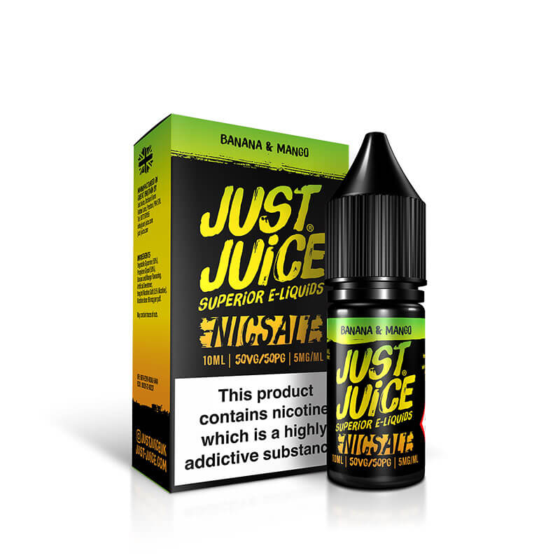 Just Juice Banana & Mango 10ml Nic Salt E-Liquid - Image 3