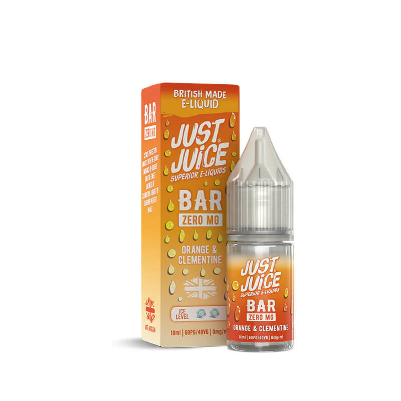 Just Juice Bar Range Orange & Clementine 10ml Nic Salt E-Liquid - Image 5
