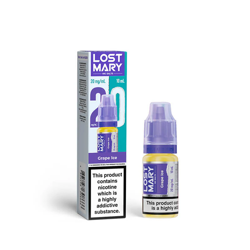 Lost Mary Grape Ice 10ml Nic Salts E-Liquid - Image 3