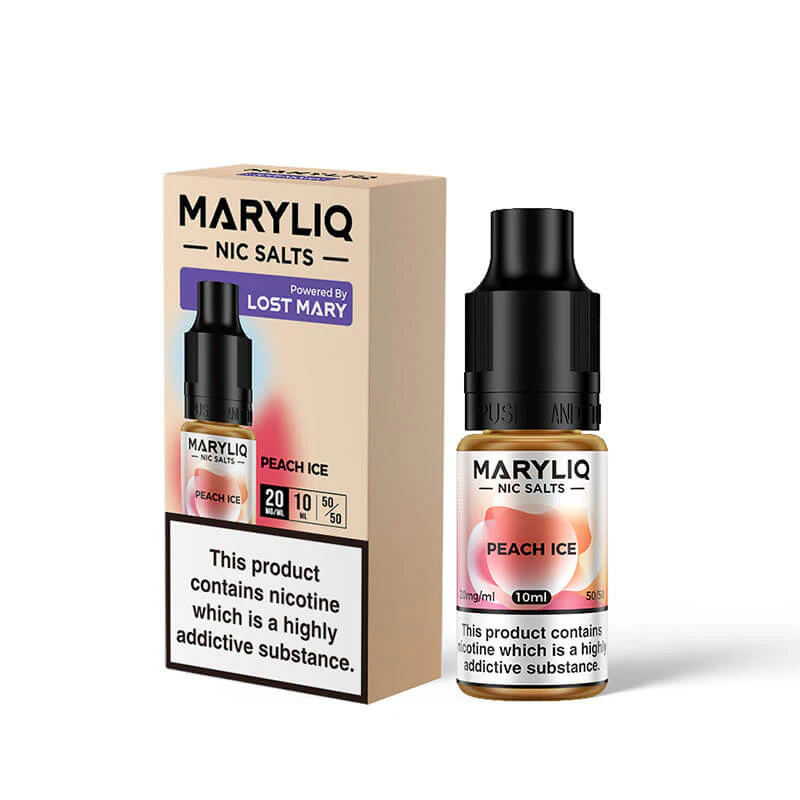 Lost Mary Maryliq Peach Ice 10ml Nic Salt E-Liquid - Image 2