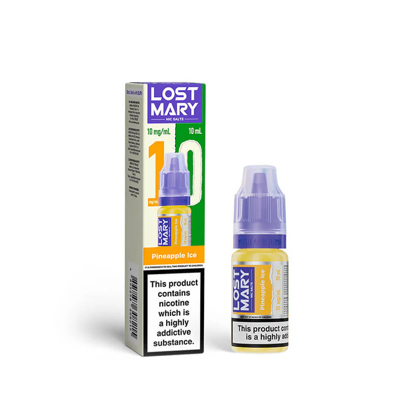 Lost Mary Pineapple Ice 10ml Nic Salts E-Liquid - Image 2