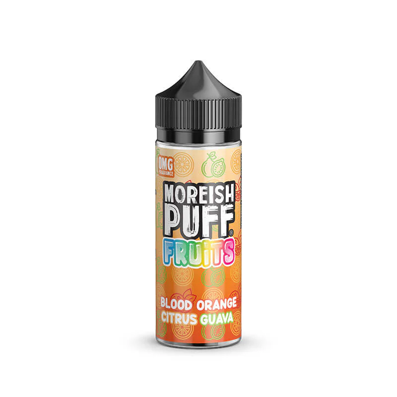 Moreish Puff Fruits Blood Orange Citrus Guava 100ml Shortfill E-Liquid