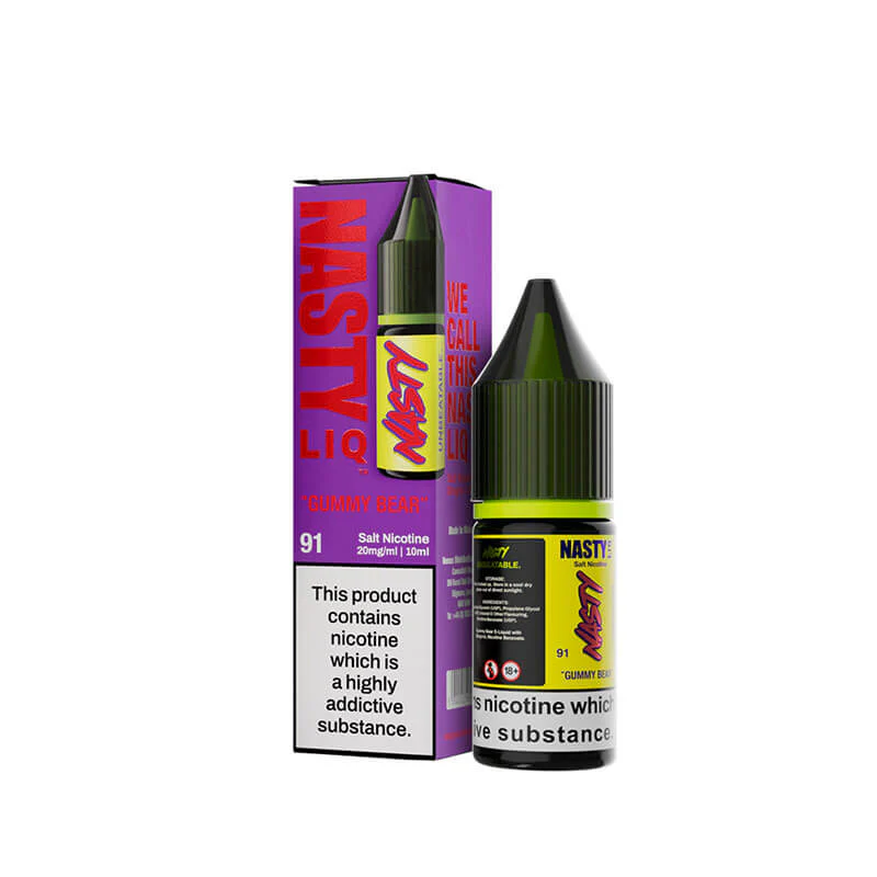 Nasty Liq Gummy Bear 10ml Nic Salt E-Liquid By Nasty Juice - Image 2