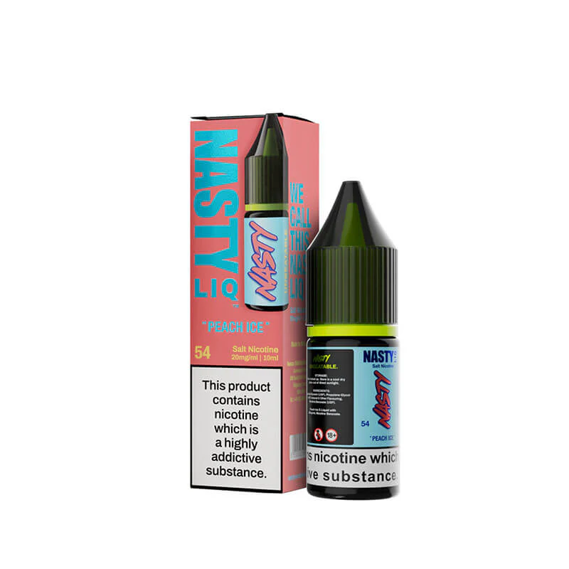 Nasty Liq Peach Ice 10ml Nic Salt E-Liquid By Nasty Juice - Image 2