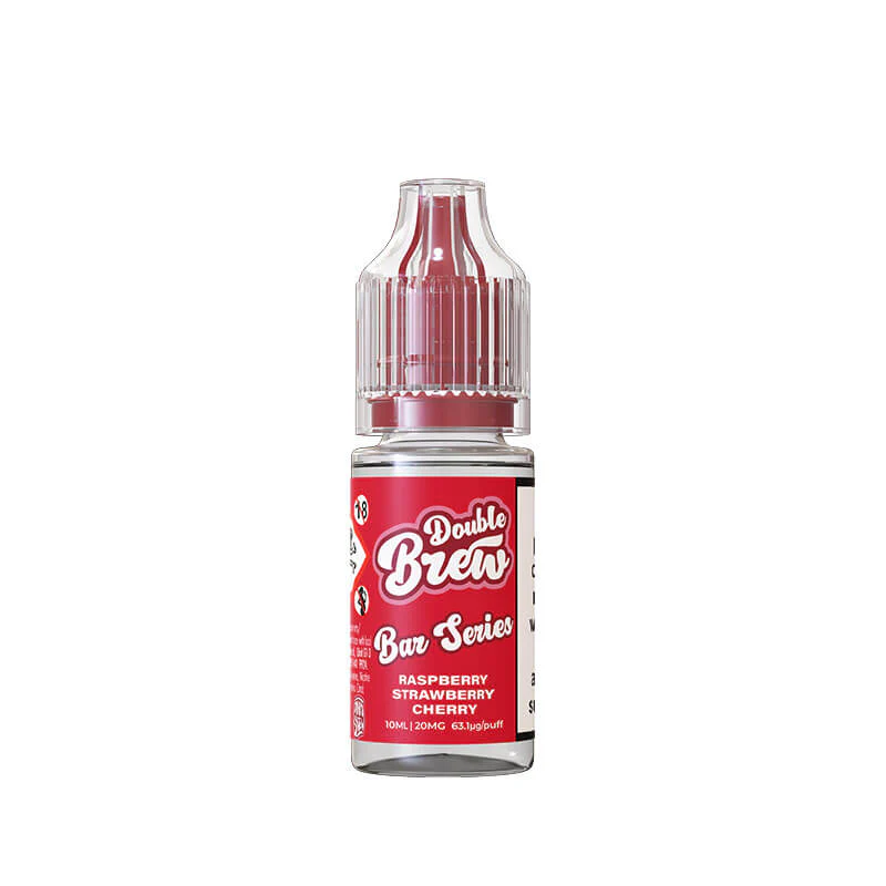 Ohm Brew Double Brew Raspberry Strawberry Cherry 10ml Nic Salt E-Liquid - Image 3