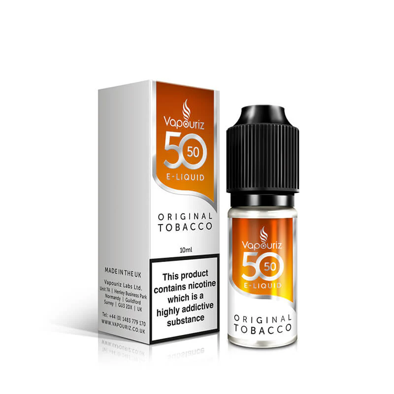Vapouriz 50/50 Original Tobacco 10ml - Image 3