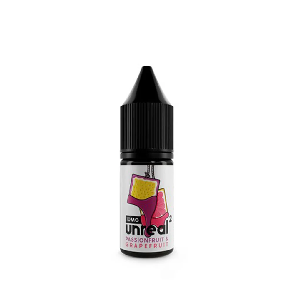 Unreal 2 Passionfruit and Grapefruit 10ml Nic Salt E-Liquid - Image 4