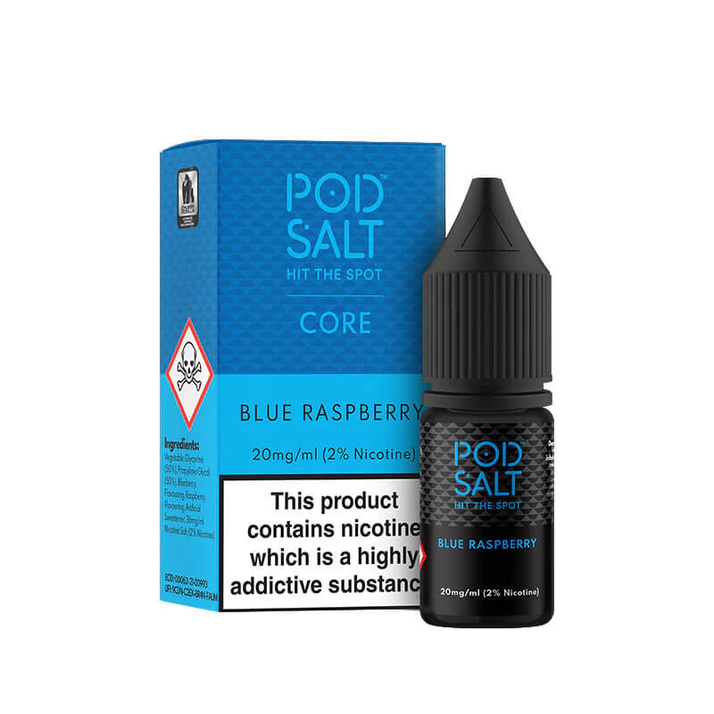 Pod Salt Core Blue Raspberry 10ml Nic Salt E-Liquid - Image 3