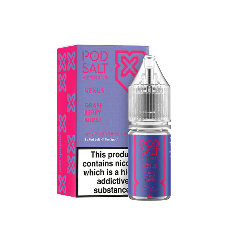 Pod Salt Nexus Grape Berry Blast Nic Salt E-Liquid 10ml - Image 3