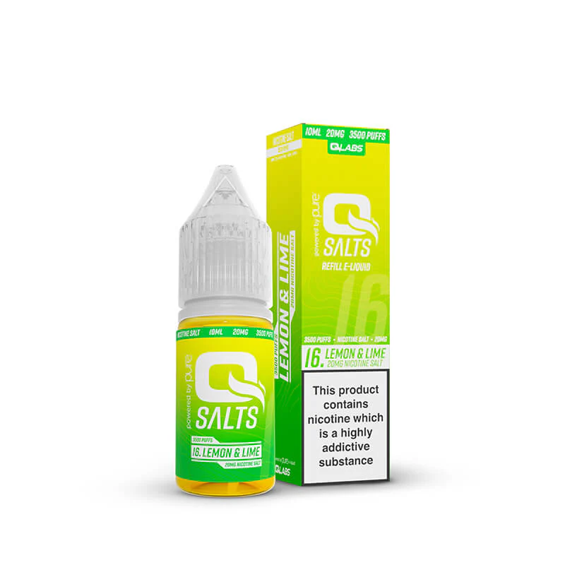 QSalts Lemon & Lime 10ml Nic Salt E-Liquid - Image 3