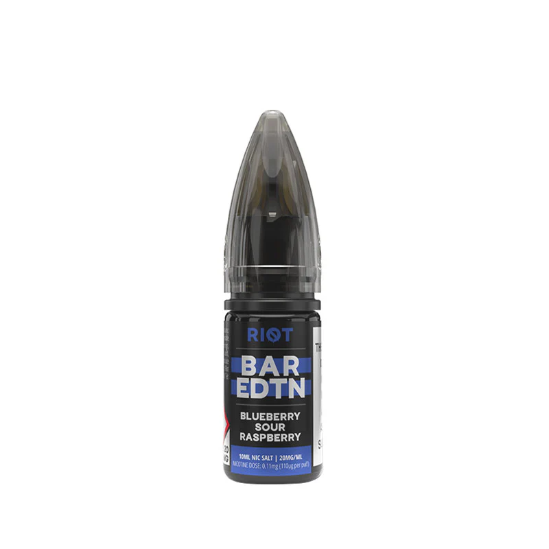 Riot Squad BAR EDTN Blueberry Sour Raspberry 10ml Nic Salt E-Liquid - Image 5