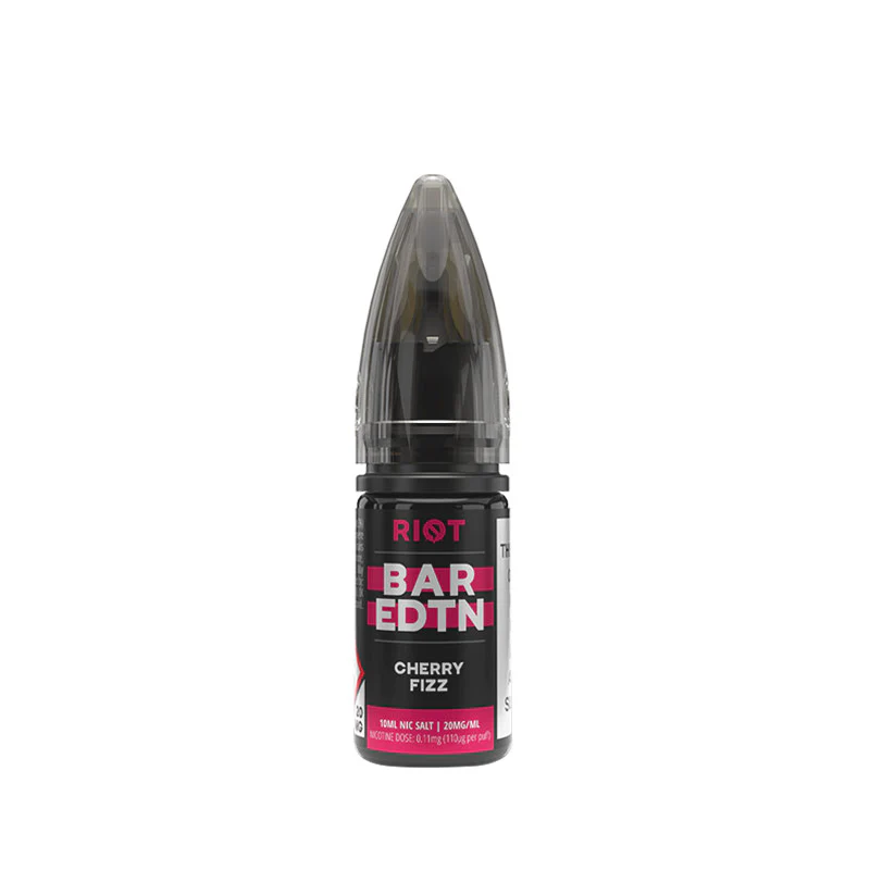 Riot Squad BAR EDTN Cherry Fizz 10ml Nic Salt E-Liquid - Image 4